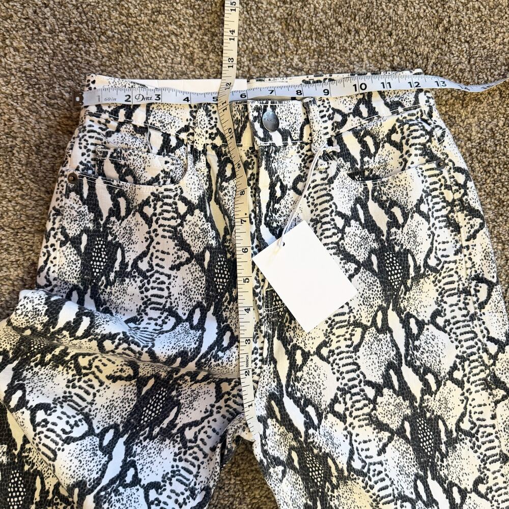 NWT Frame Ali High-Rise Cigarette Python-Print Je… - image 7